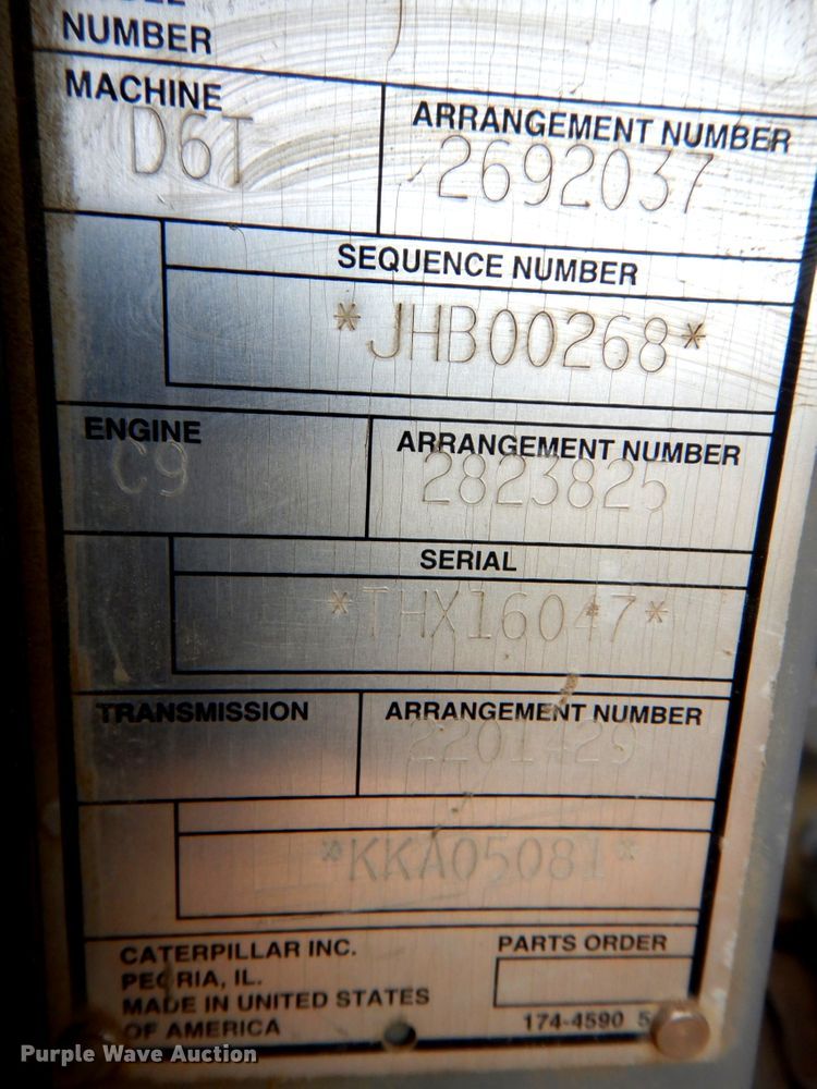 image for item DN1279 2008 Caterpillar D6T  dozer
