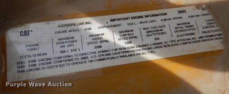 image for item DN1280 2004 Caterpillar 730  haul truck