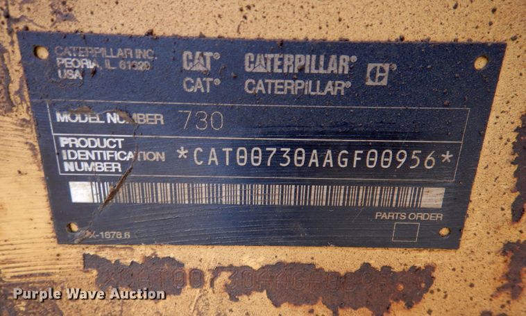 image for item DN1280 2004 Caterpillar 730  haul truck