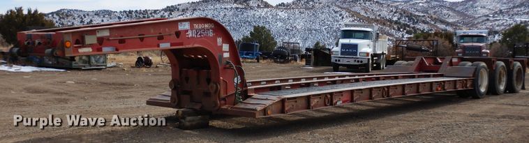image for item DR1095 1994 Trail King TK80MDG483  lowboy equipment trailer