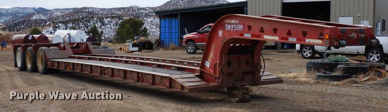 image for item DR1095 1994 Trail King TK80MDG483  lowboy equipment trailer