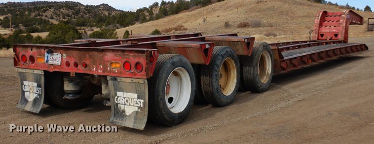 image for item DR1095 1994 Trail King TK80MDG483  lowboy equipment trailer