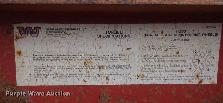 image for item DR1095 1994 Trail King TK80MDG483  lowboy equipment trailer