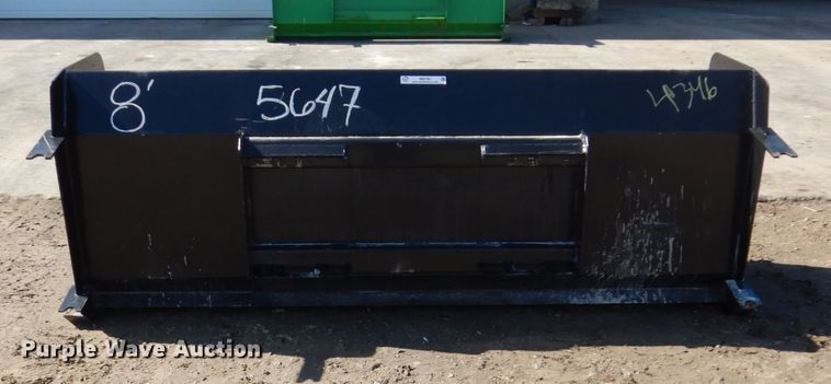 image for item IM9796 8' W skid steer snow pusher