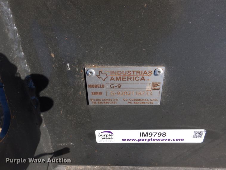 image for item IM9798 Industrias America Snowbusters G-9 9'6" W skid steer snow pusher