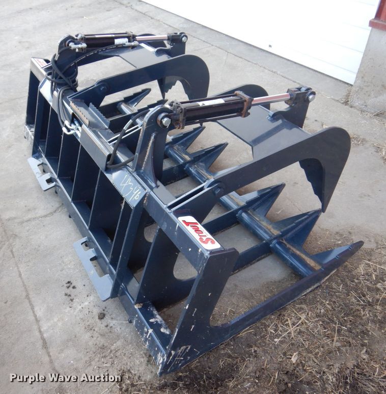 image for item IM9802 Stout HD 72-8 skid steer grapple bucket