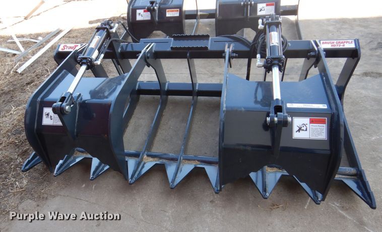 image for item IM9802 Stout HD 72-8 skid steer grapple bucket