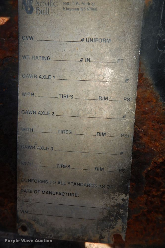 image for item JE9620 2000 Neville  drop deck equipment trailer