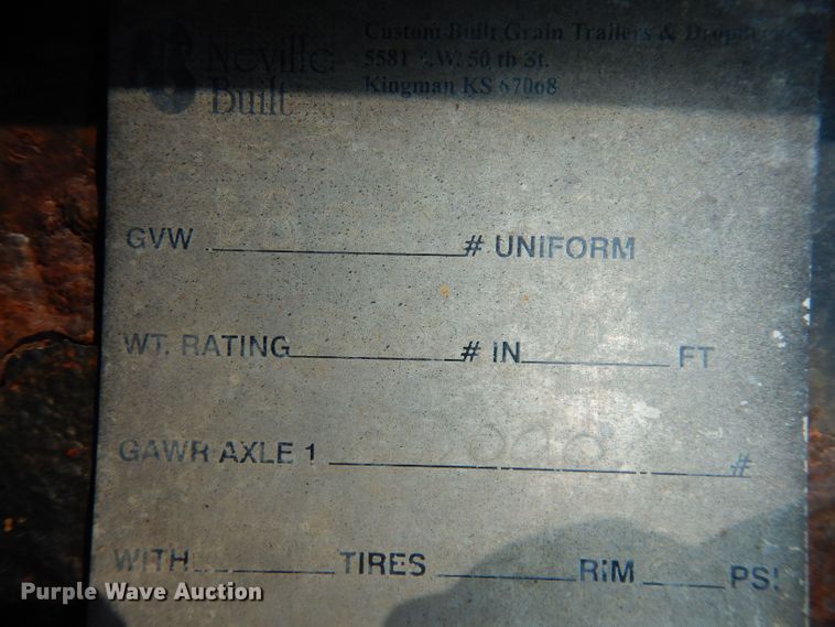 image for item JE9620 2000 Neville  drop deck equipment trailer