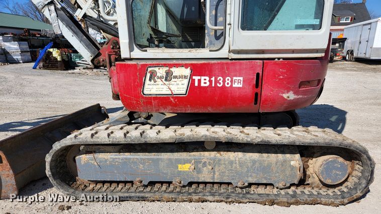 image for item JG9198 2013 Takeuchi TB138FR  mini excavator