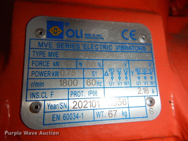 image for item JJ9298 Paladin Industrial  vibratory screen