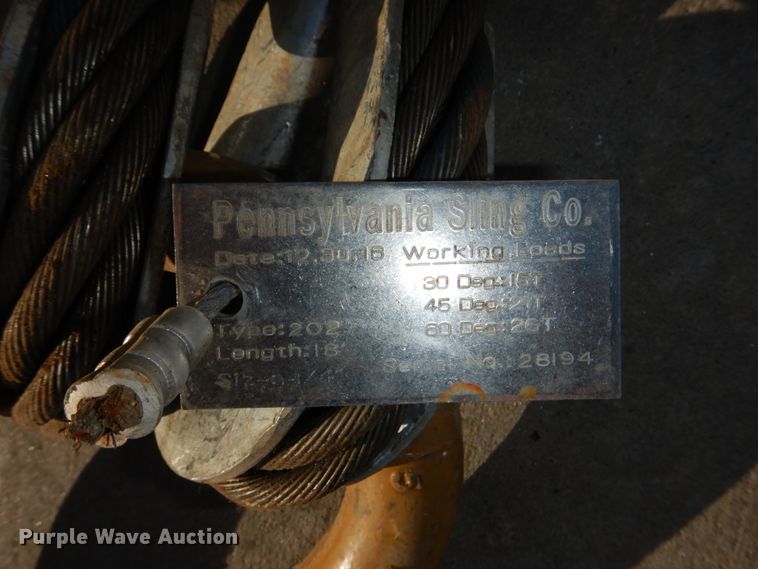 image for item JJ9303 Pennsylvania Sling Company double leg chain sling