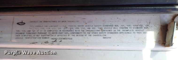 image for item JO9703 2003 Mack CV713  vacuum truck