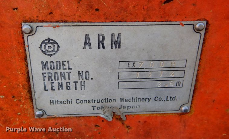 image for item JX9209 Hitachi EX700  excavator stick