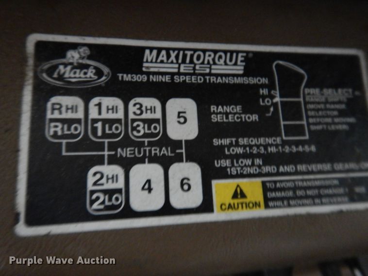 image for item KG9992 2004 Mack CV713 Granite  dump truck