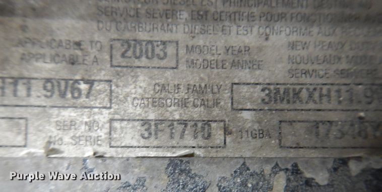 image for item KG9992 2004 Mack CV713 Granite  dump truck