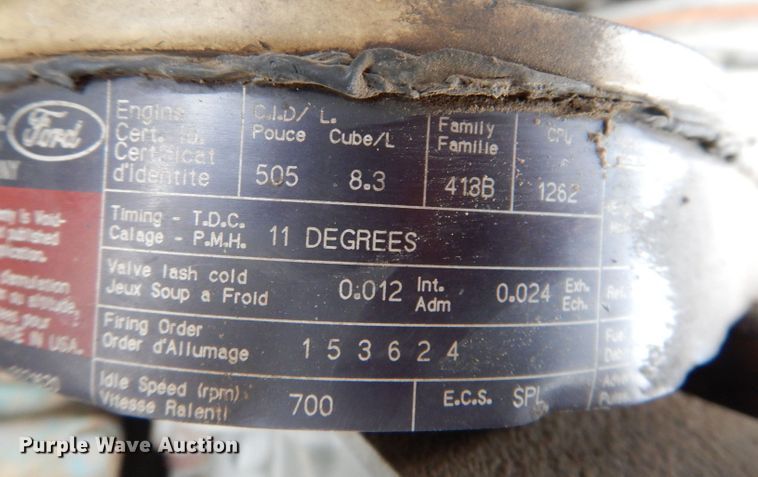 image for item KH9006 1994 Ford LT8000F  dump truck