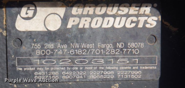 image for item KH9755 Grouser 84"W skid steer blade