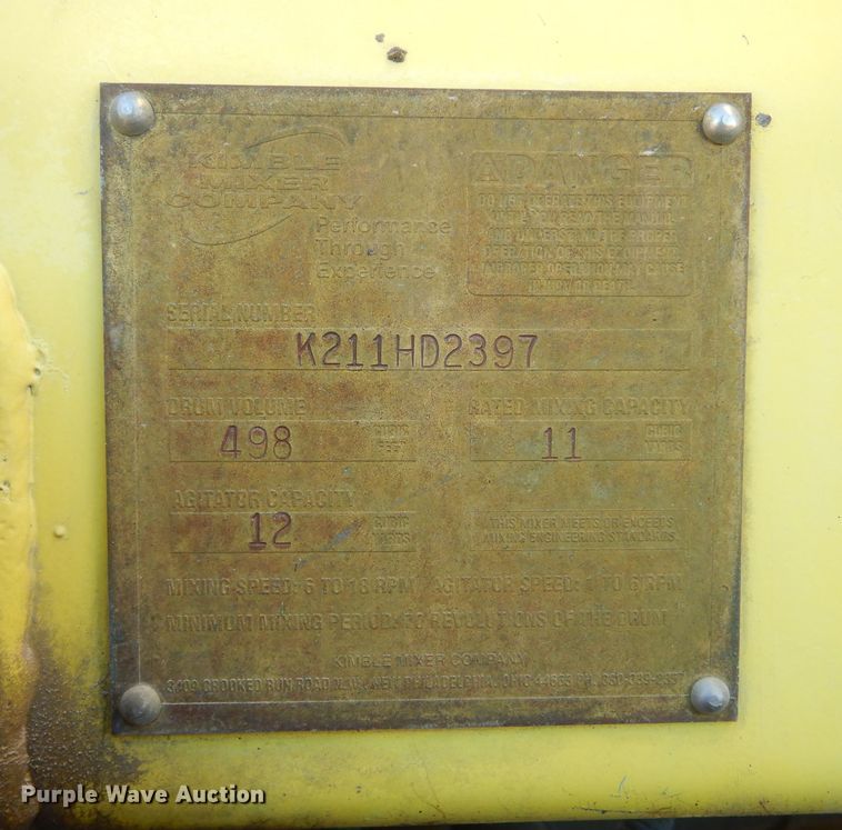 image for item MX9801 2004 Kenworth W900  ready mix truck