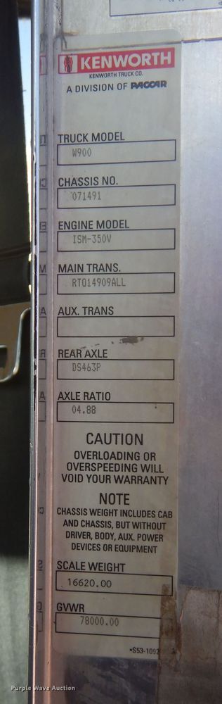 image for item MX9801 2004 Kenworth W900  ready mix truck