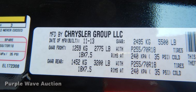 image for item DH8910 2014 Jeep Wrangler  SUV