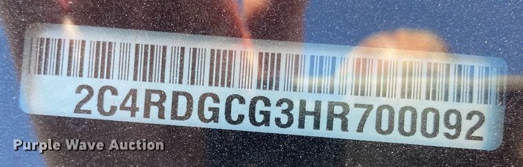 image for item DJ7586 2017 Dodge Grand Caravan  van