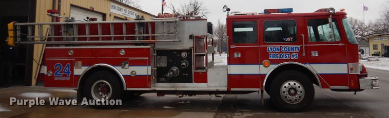 image for item DK4318 1987 Pierce  pumper fire truck