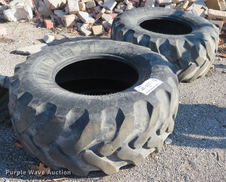 image for item DN7907 (2) Goodyear 19.5L-24 tires