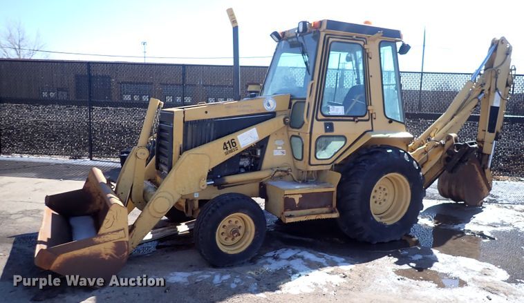 image for item DS7012 1991 Caterpillar 416  backhoe