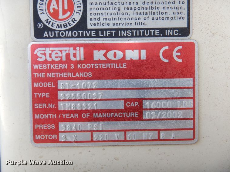 image for item IH9200 (4) Stertil Koni ST-1072 column lifts
