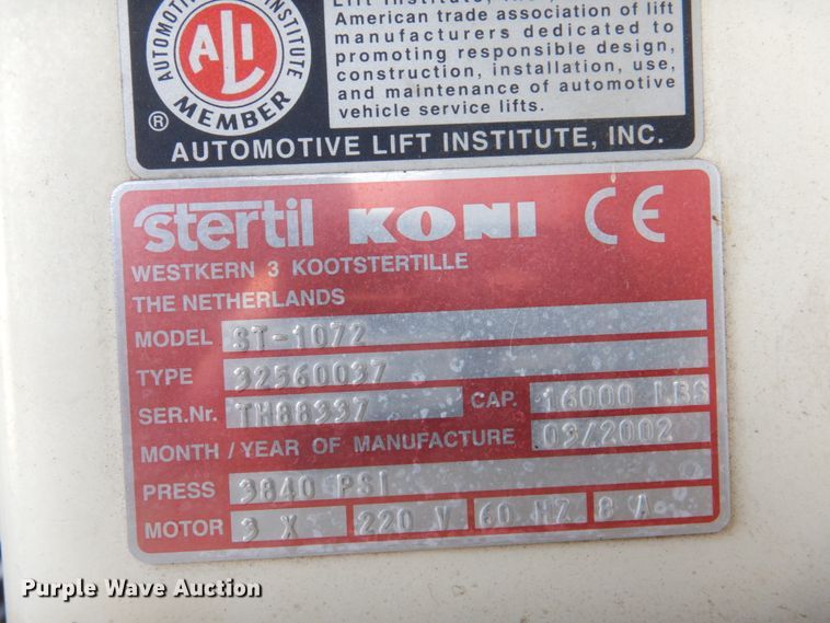 image for item IH9200 (4) Stertil Koni ST-1072 column lifts