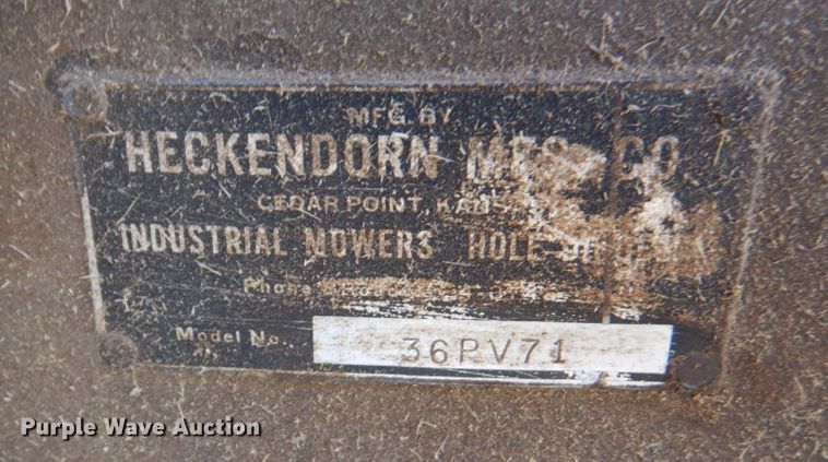 image for item IH9217 Heckendorn 36PV71  lawn mower