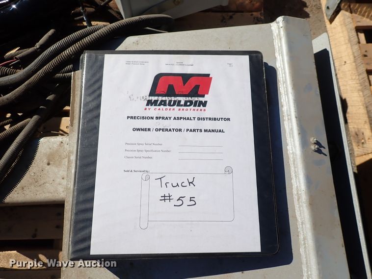 image for item IH9553 2019 Mauldin MPS 3500  oil distributor bed