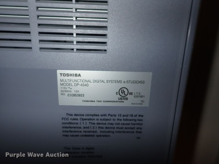 image for item IH9619 Toshiba Studio 352  copy machine