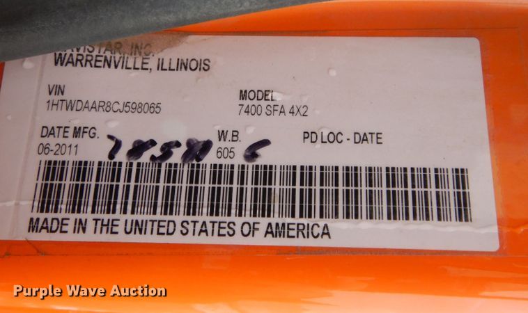 image for item IM9779 2012 International WorkStar 7400  crane truck