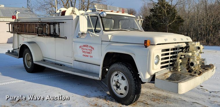 image for item JE9911 1974 Ford F600  pumper fire truck