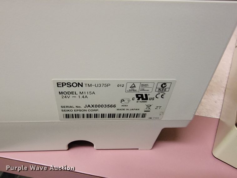 image for item JE9922 (2) Epson M115A receipt printer