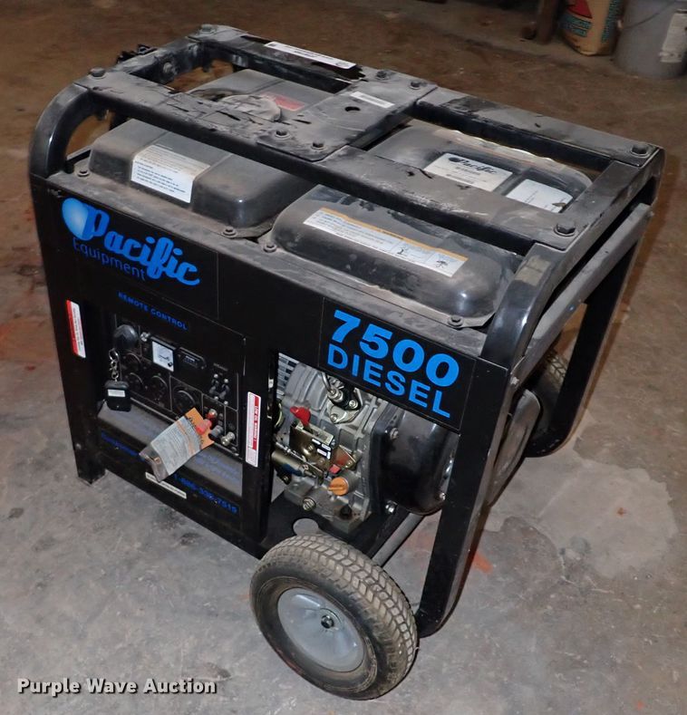 image for item JO9760 Pacific 7500D  generator