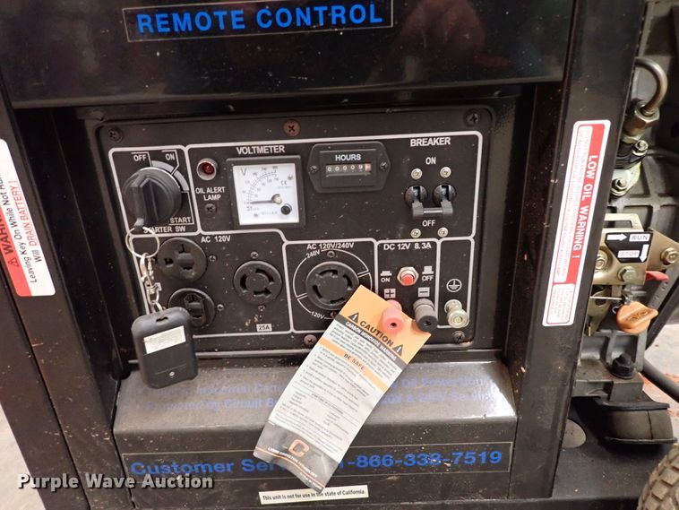 image for item JO9760 Pacific 7500D  generator