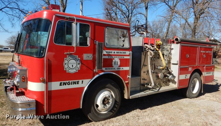 image for item JS9766 1982 Spartan CFRC-2042  pumper fire truck