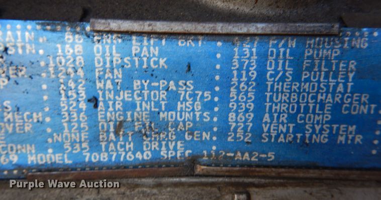 image for item JS9766 1982 Spartan CFRC-2042  pumper fire truck