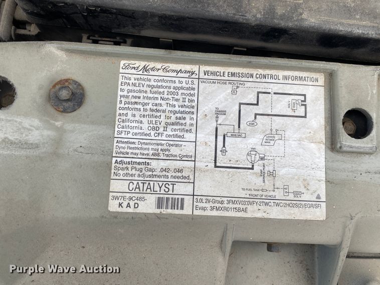 image for item KE9385 2003 Ford Taurus SES