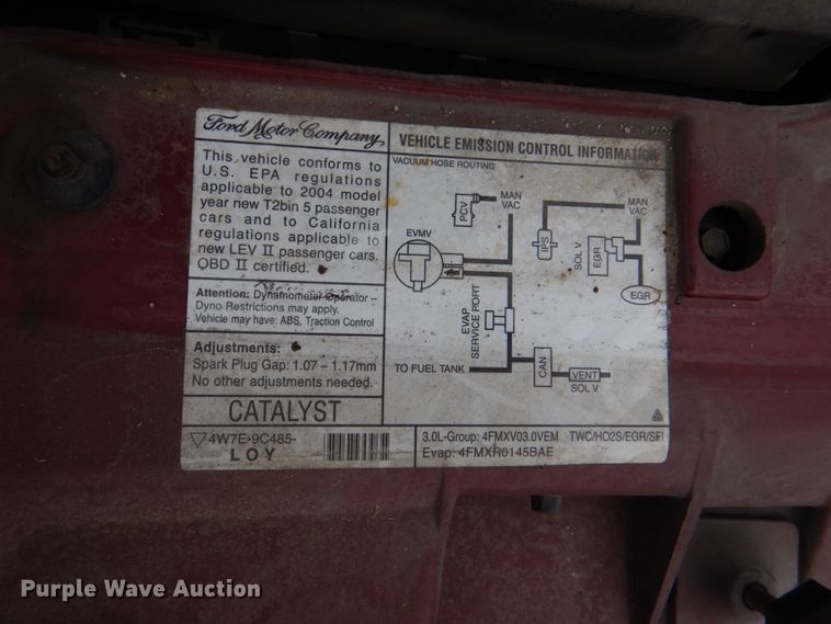 image for item KE9396 2004 Ford Taurus SES