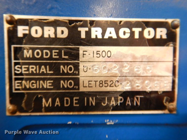 image for item KG9947 Ford 1500  MFWD tractor