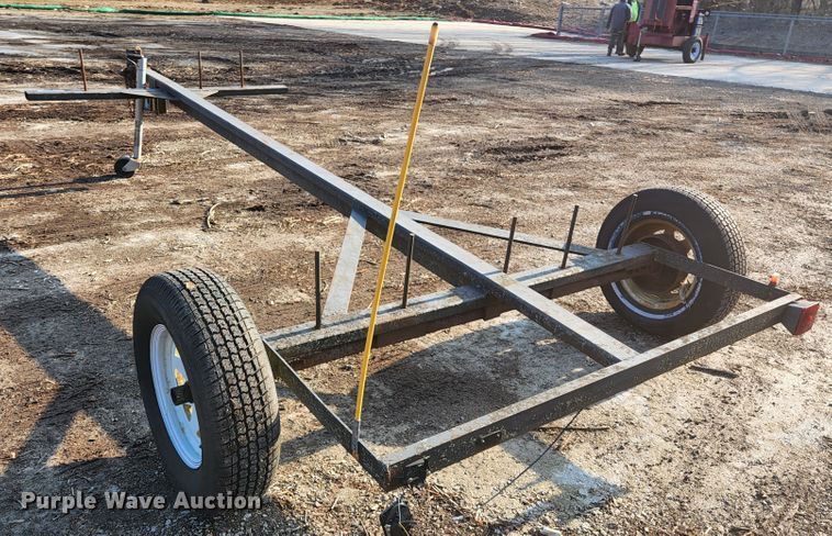image for item KH9703 Shop built guard rail trailer
