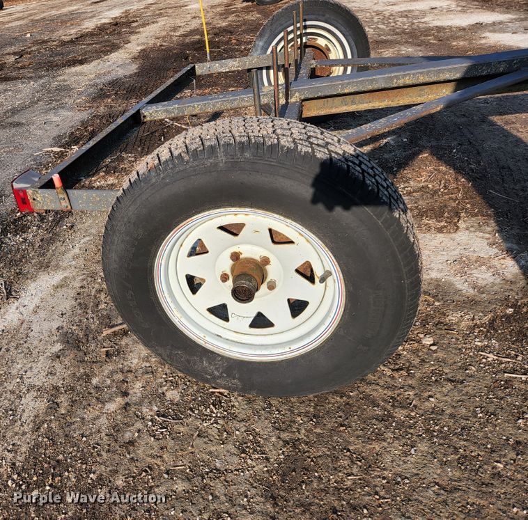 image for item KH9703 Shop built guard rail trailer