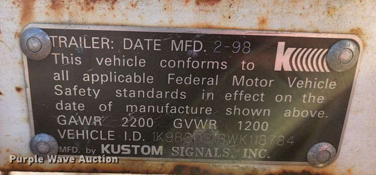 image for item KH9706 Smart  radar trailer