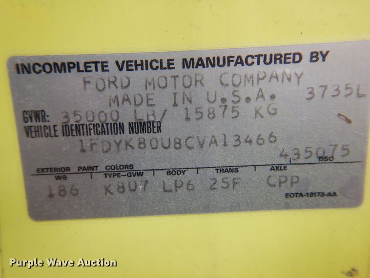 image for item KJ9577 1982 Ford L8000  pumper fire truck