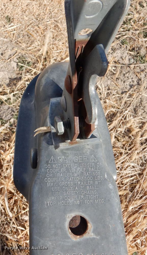 image for item LJ9798 Shop built  livestock panel trailer