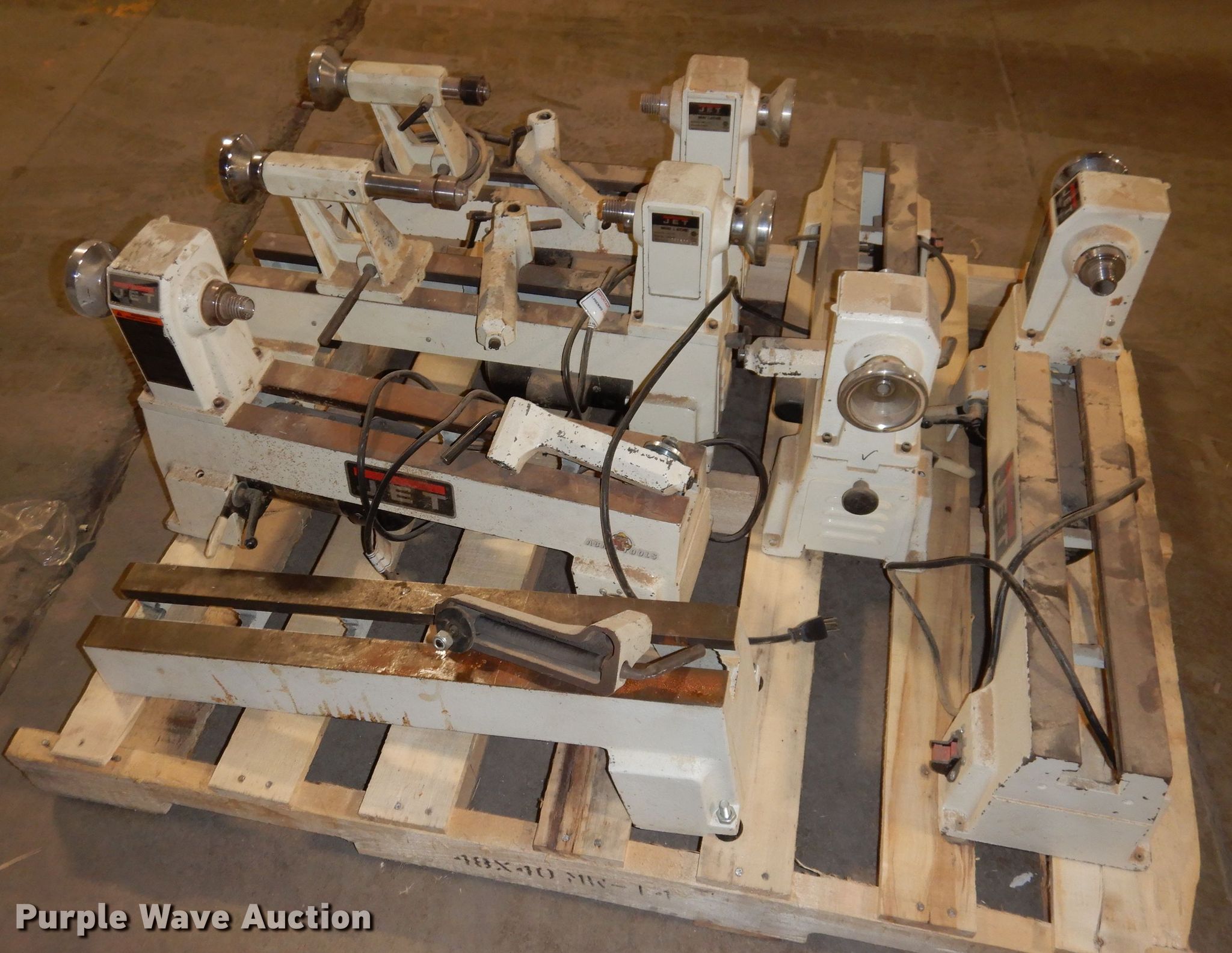 (5) Jet JML1014 wood lathes in Des Moines, IA Item JK9566 sold